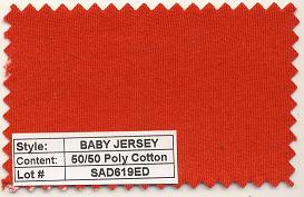 Baby Jersey 50/50 Poly Cotton